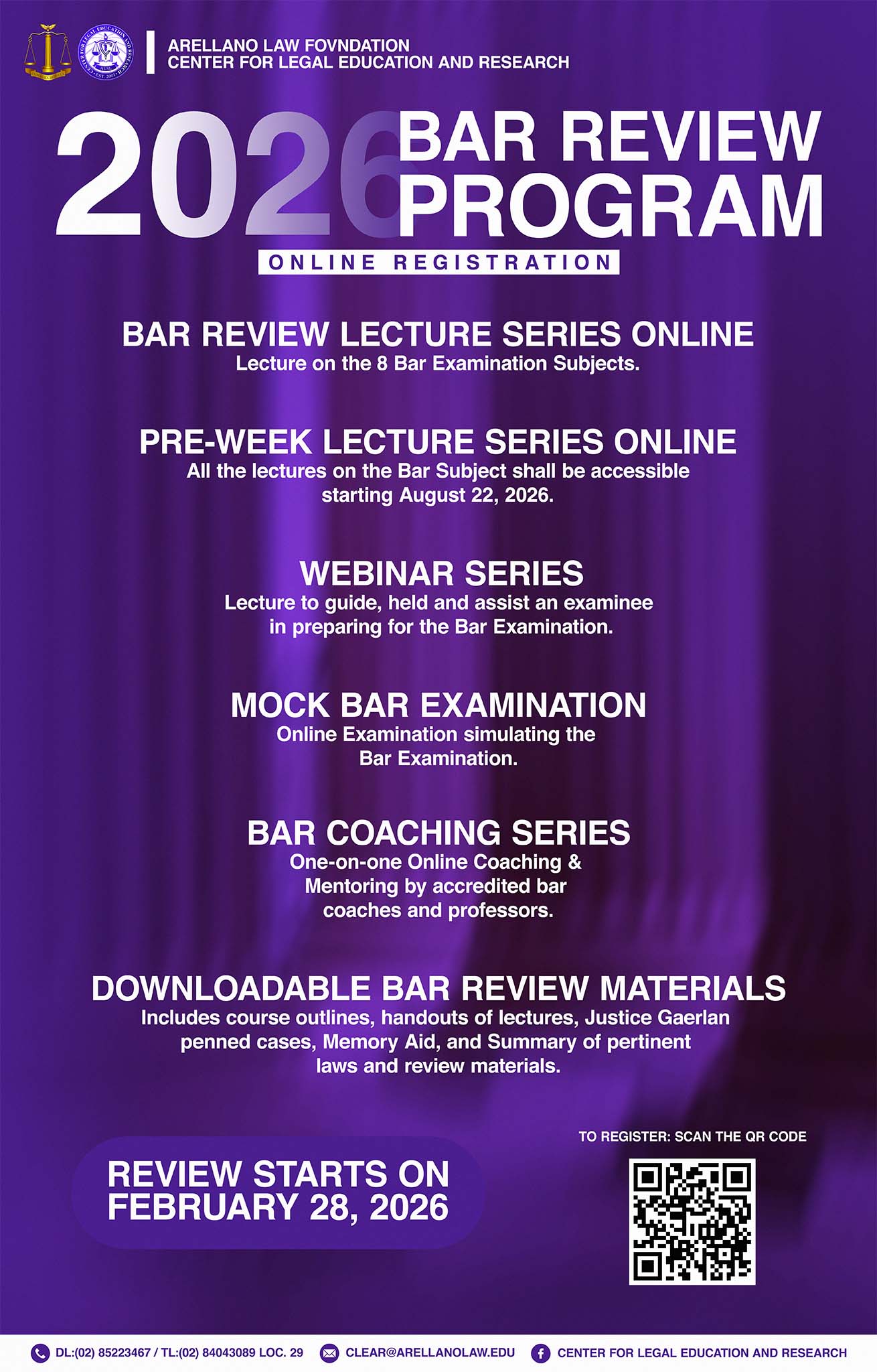 Bar Review Program - Arellano University School of Law