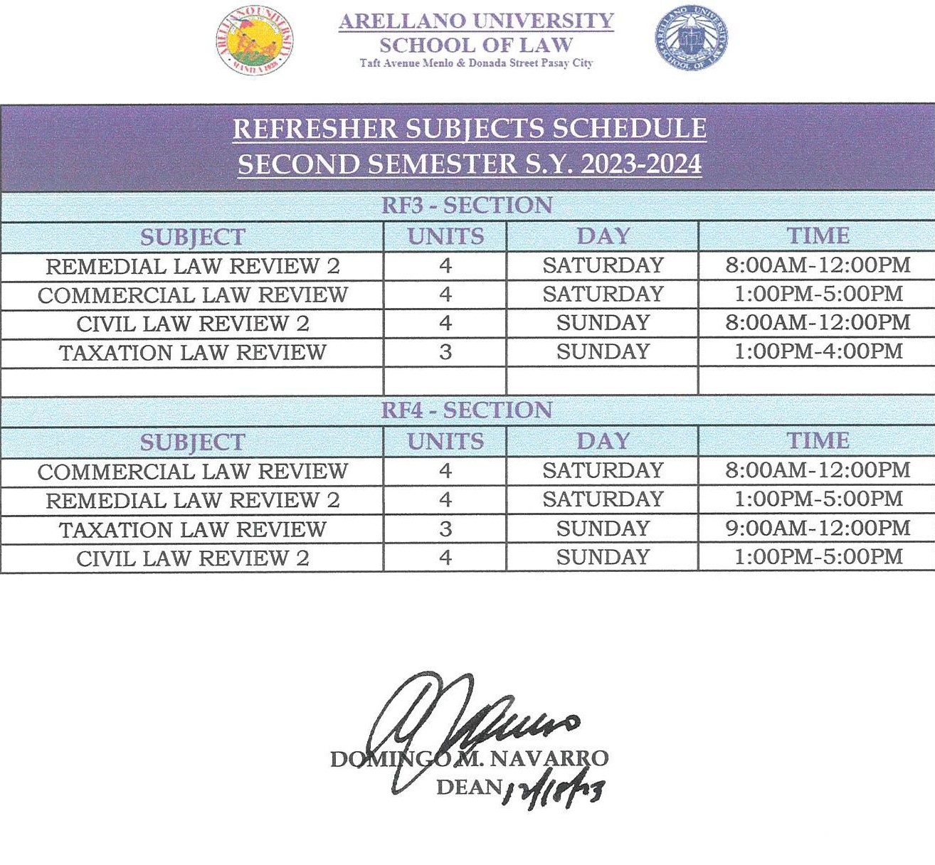 Arellano University School of Law